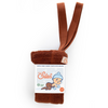 US stockist of Silly Silas' gender neutral, footed Teddy tights in Cinnamon.  Made from 100% okeo tex cotton with retro braces.