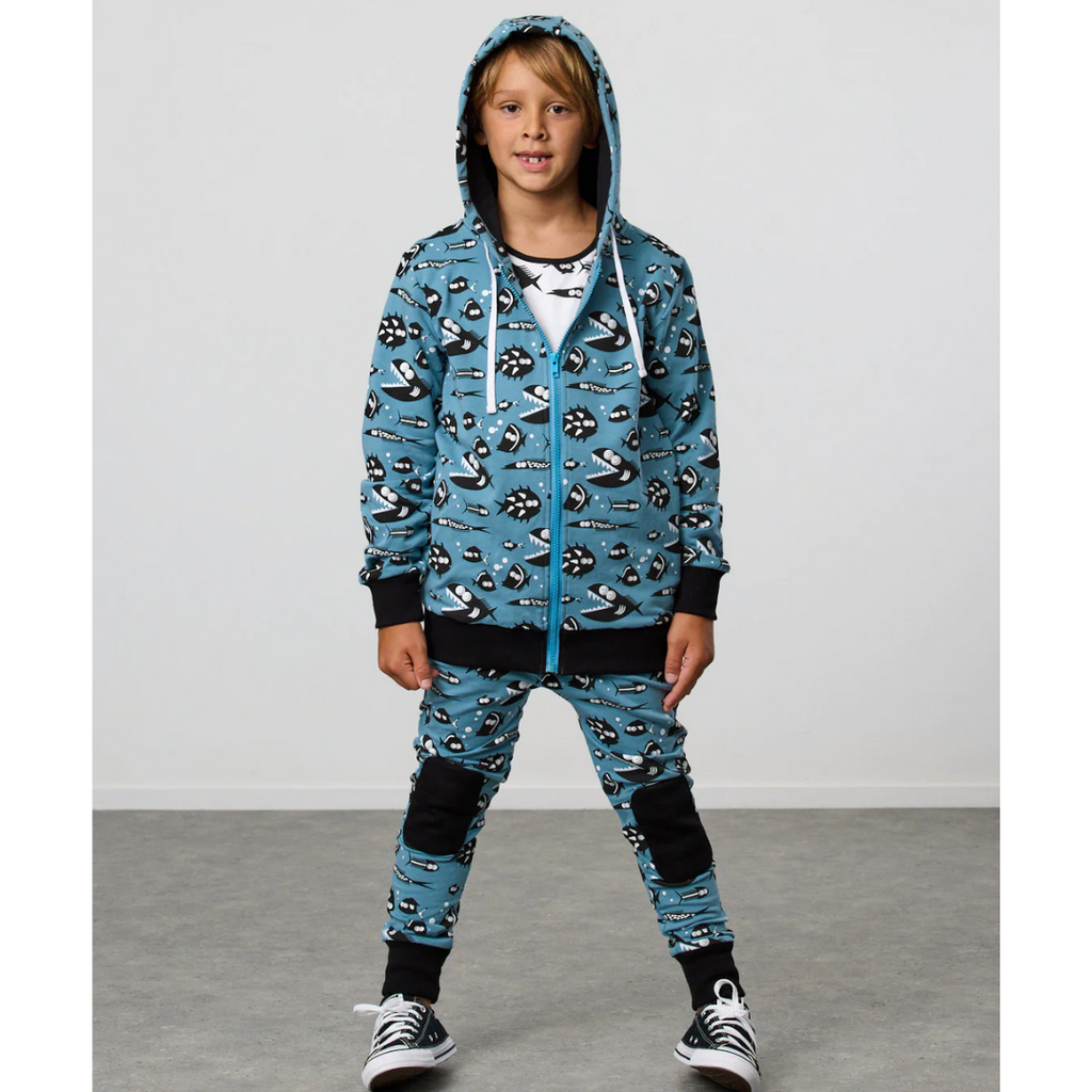 US stockist of Radicool Kids Weird Fish Zip Hooded Jacket