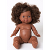 US stockist of Minikane's "Charlie" girl doll.  Measures 13" in height and has moveable limbs.  Anatomically correct and features curly brown hair, brown skin and blue eyes.