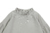 US stockist of Donsje's three quarter sleeve, Kyara Dress in Faded Jade.  Made from a linen blend.