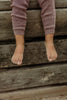 US stockist of Silly Silas' footless cotton tights in Vanilla Fig.