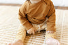 US stockist of Two Darling's cotton "Darling" sweatshirt in rust.