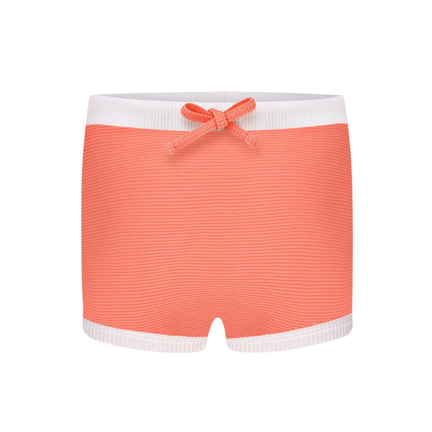 US stockist of Zulu & Zephyr's Mini Rib Short in Papaya.