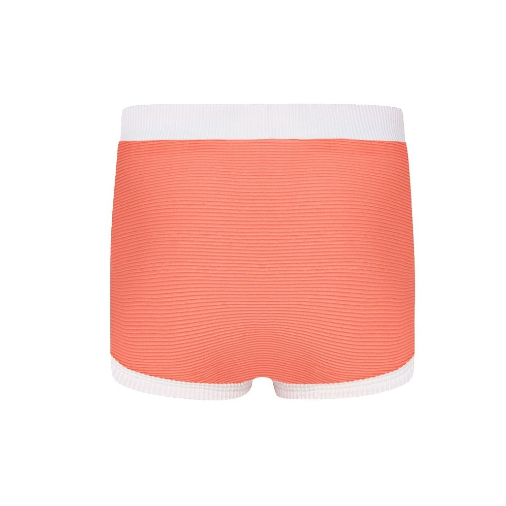 US stockist of Zulu & Zephyr's Mini Rib Short in Papaya.