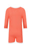US stockist of Zulu & Zephyr's Mini Rib long sleeve surfsuit in Papaya
