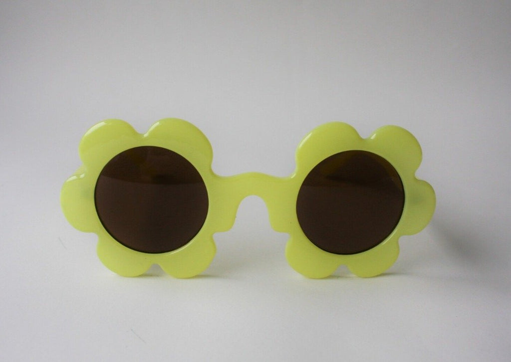 US stockist of Elle Porte's Daisy sunglasses in Yellow Jelly with dark lenses.