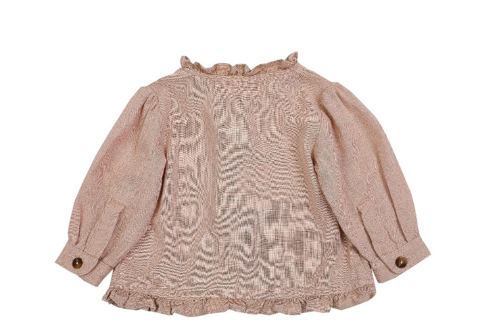 US stockist of Donsje's linen blend, Lori Blouse in Vintage Pink.
