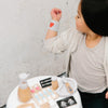 US stockist of Make Me Iconic's 14 piece wooden pretend play surgeon kit.  Contains xrays, scalpel, plasma bag, mask and more.