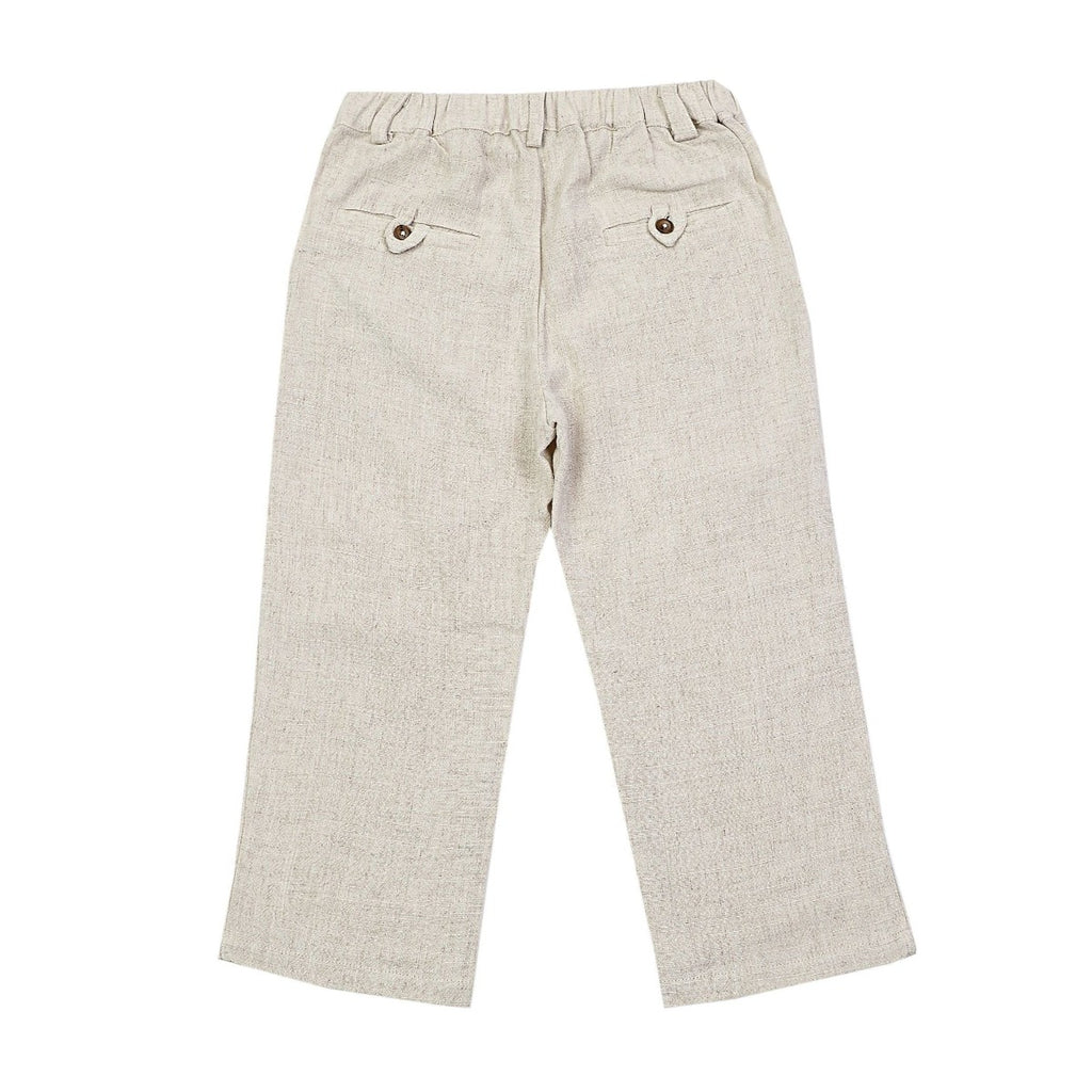 US stockist of Donsje's linen blend, Dado trousers in Natural Melange.