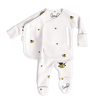 US stockist of Bonsie's Bees & Honey footed romper.
