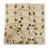 US stockist of Five Little Bears Dinosaur Footprint dominoes.  Set of 28 pieces.