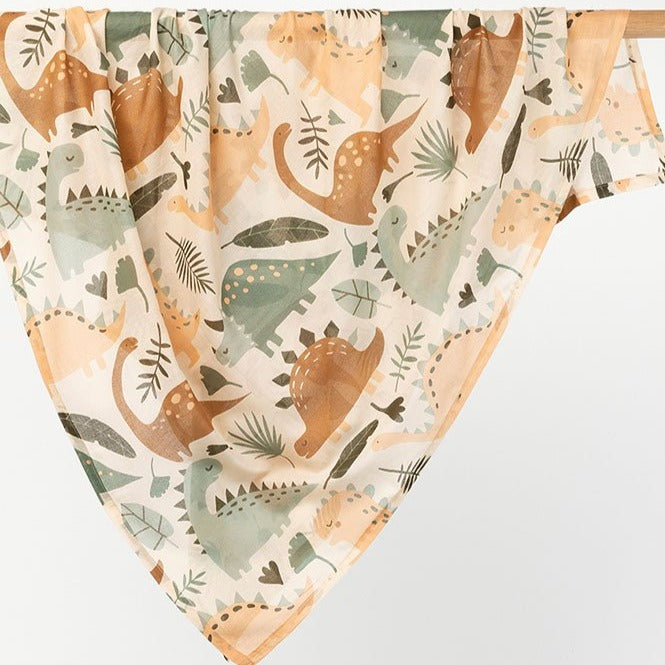 US stockist of Indus Design's cotton "Dinosaur" swaddle.