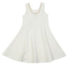 US stockist of Donsje's sleeveless Sassie Dress in Off White.