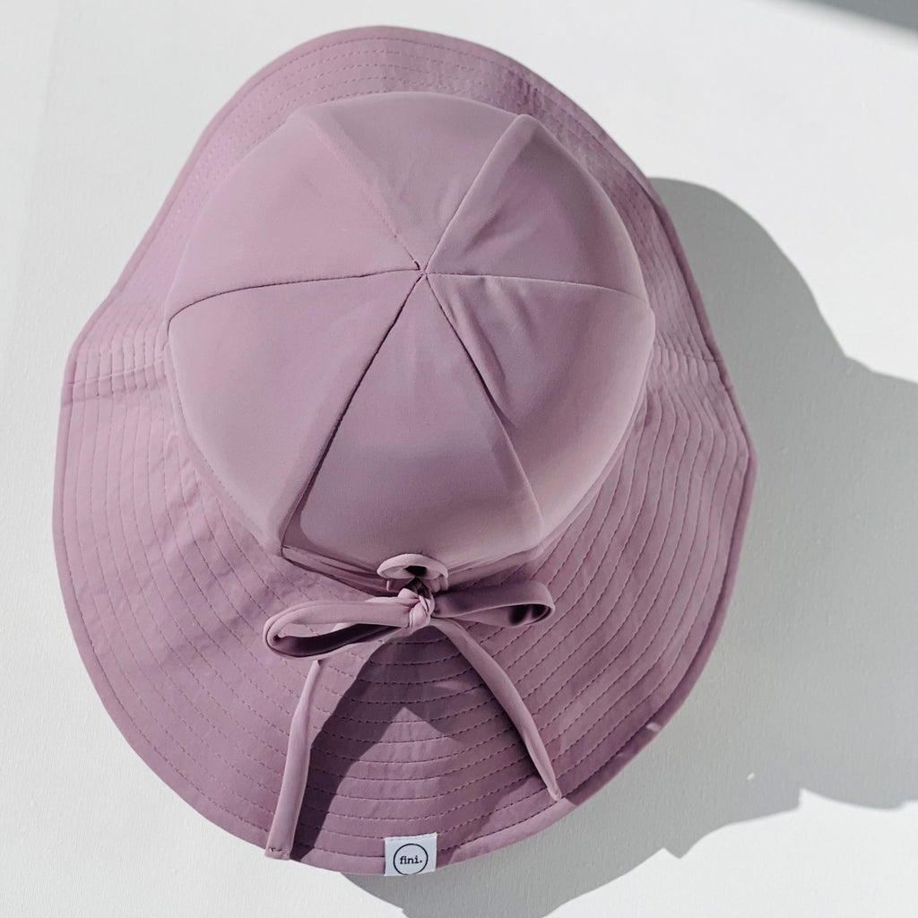 US stockist of Fini. the Label's Mauve swim floppy hat.