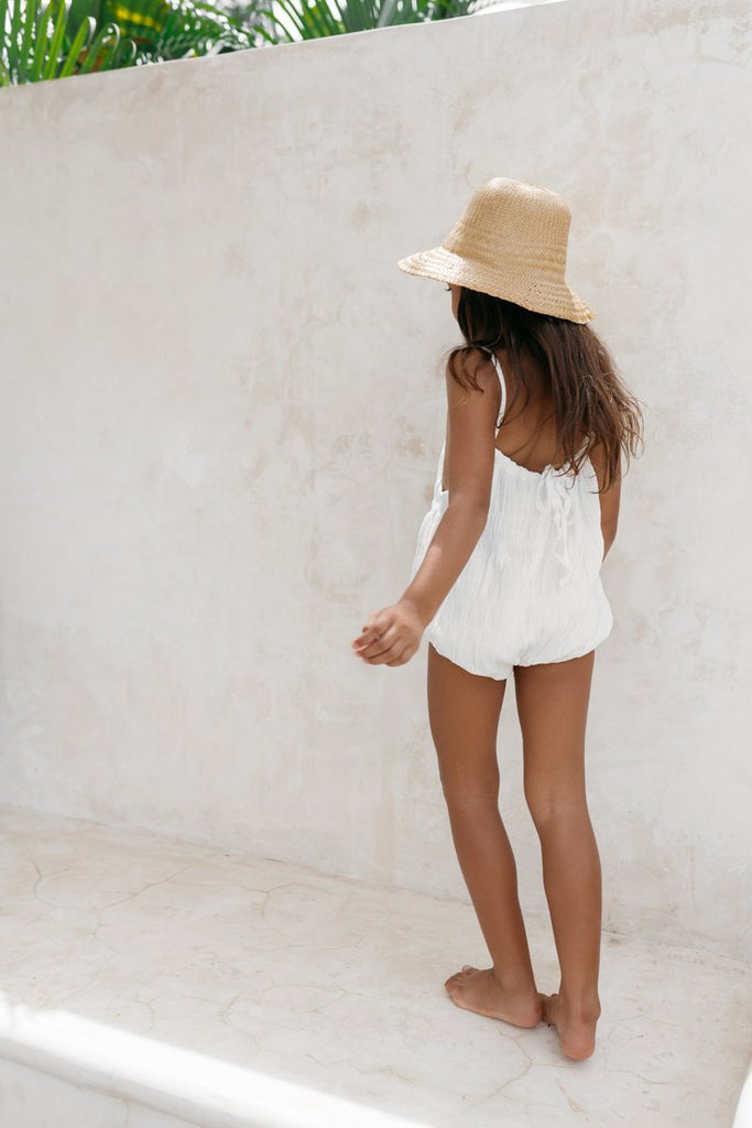 US stockist of Illoura the Label's Field Romper in White.  