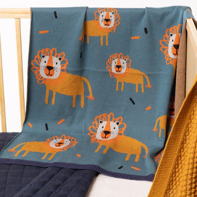 US stockist of Indus Design's "Leroy Lion" blanket