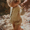 US stockist of Donsje's linen blend, Lori Blouse in Beige.  