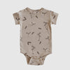US stockist of Buck & Baa's gender neutral, organic cotton, short sleeve Maple bodysuit.