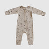 US stockist of Buck & Baa's gender neutral, organic cotton Maple zip romper.