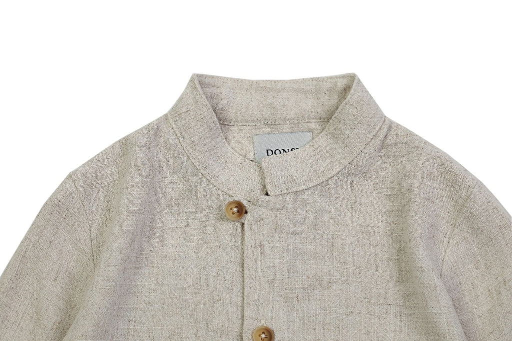 US stockist of Donsje's long sleeve, Jaims Shirt in Natural Melange.