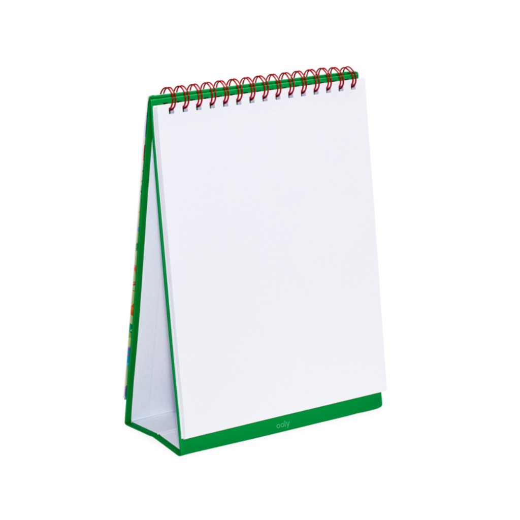 Stockist of Ooly's daring dinos standing sketchbook.  Features 45 perforated pages of 8 x 10 120 gsm acid free white paper.  Cover has colorful dinosaurs on it.