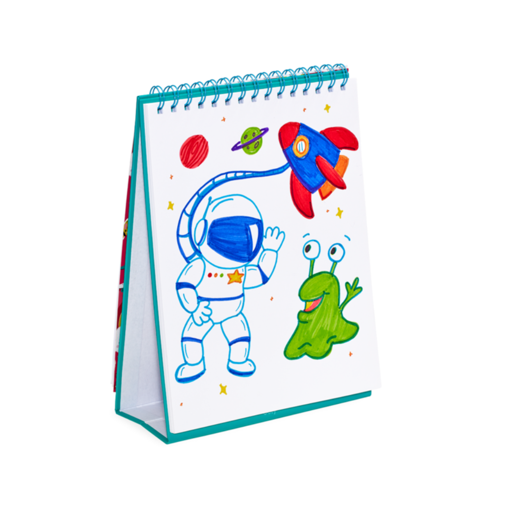 Stockist of Ooly's daring dinos standing sketchbook.  Features 45 perforated pages of 8 x 10 120 gsm acid free white paper.  Cover has colorful dinosaurs on it.