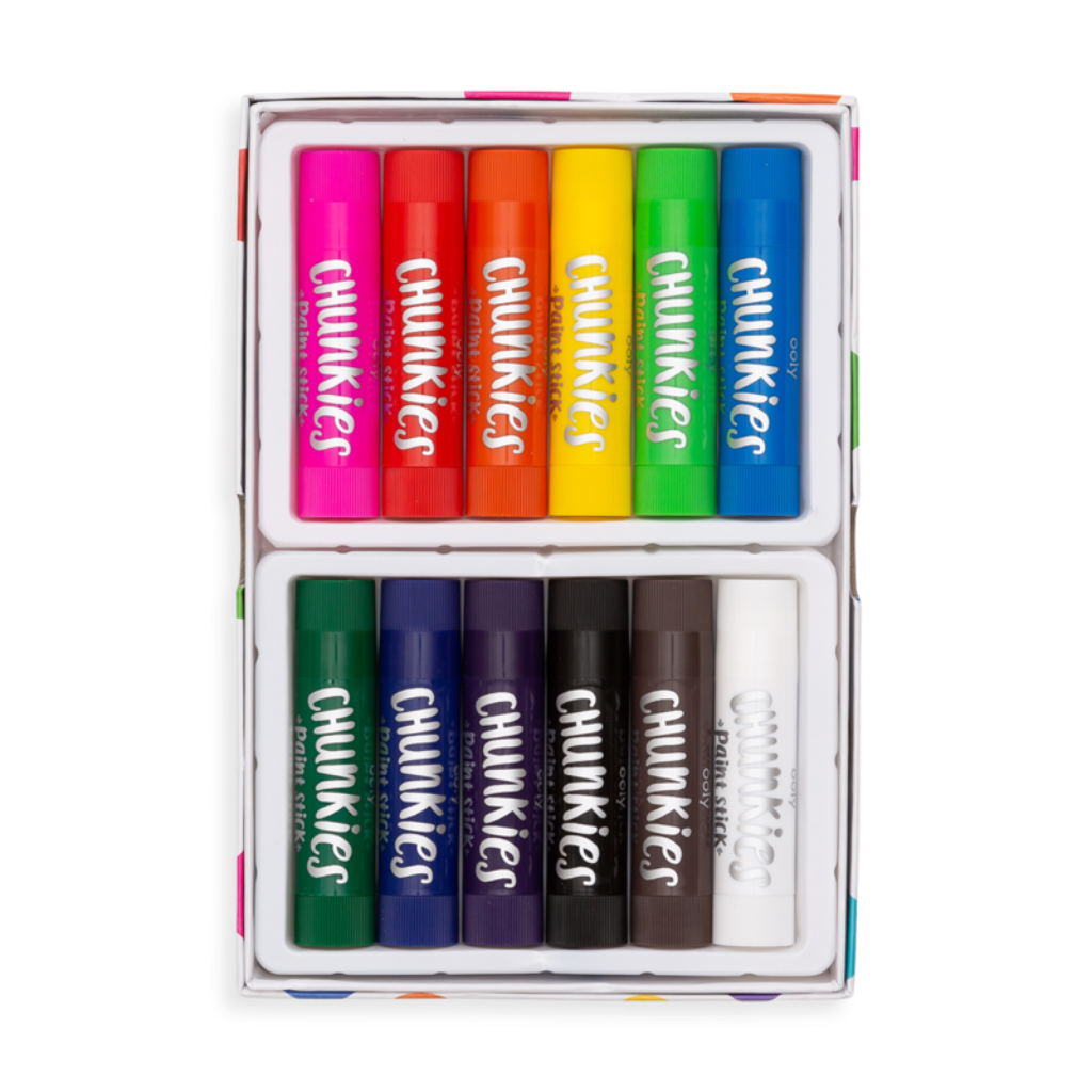 US stockist of Ooly's Chunkies Set of 12 Paint Sticks