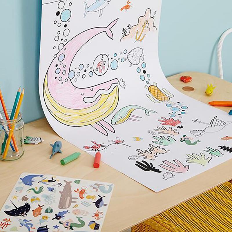US stockist of Olli Ella's Playpa Ocean stickers.  Contains 3 sheets of stickers.