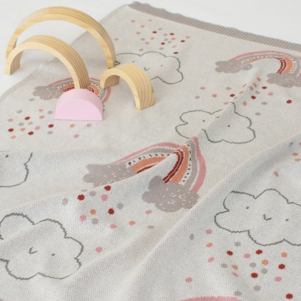 US stockist of Indus Design's "Rainbow" blanket.