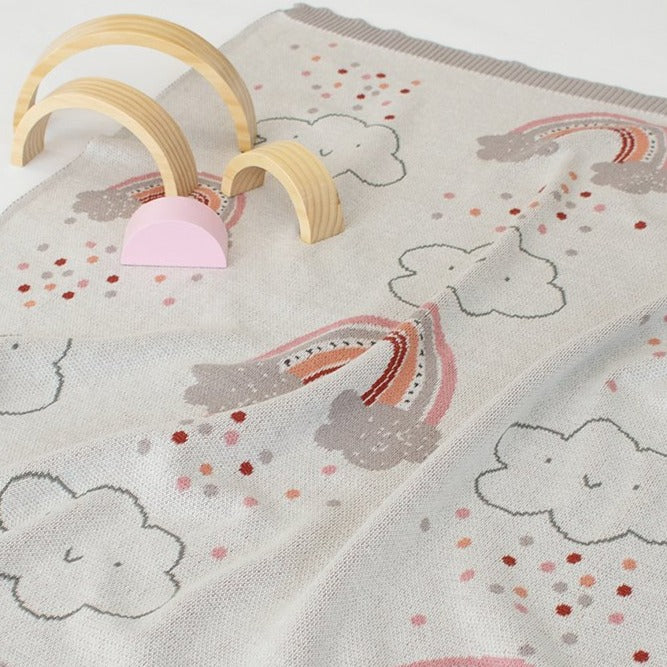 US stockist of Indus Design's "Rainbow" blanket.