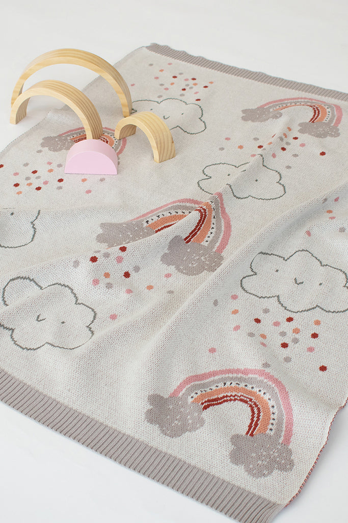 US stockist of Indus Design's "Rainbow" blanket.
