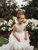 US stockist of Karibou Kid's Special Occasion, Portia Soiree Gown in Champagne.