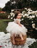 US stockist of Karibou Kid's Special Occasion, Portia Soiree Gown in Champagne.
