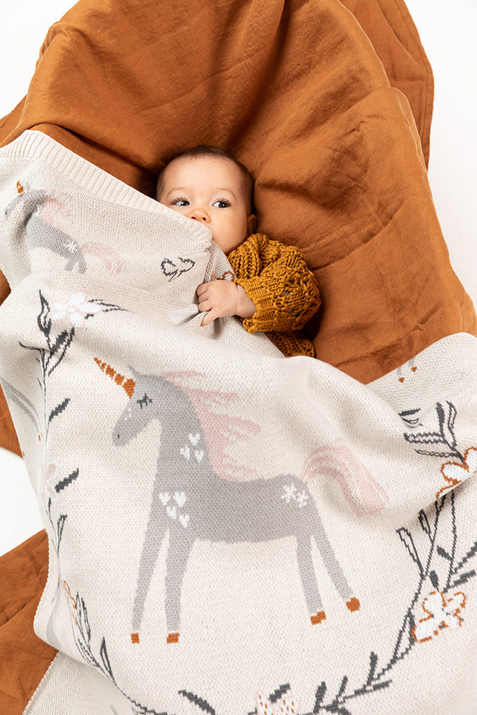 US stockist of Indus Design's "Unicorn" blanket.