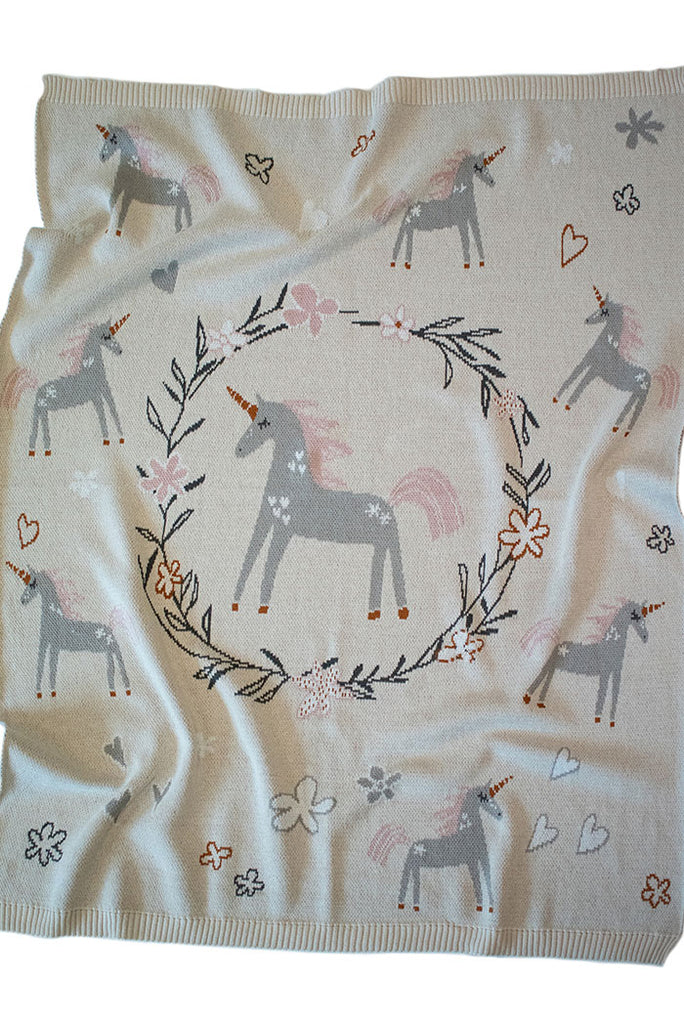 US stockist of Indus Design's "Unicorn" blanket.