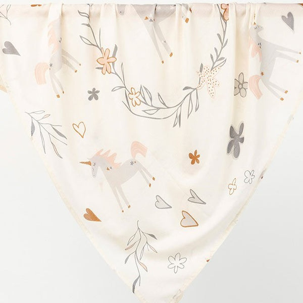 US stockist of Indus Design's cotton "Unicorn" swaddle