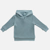 US stockist of Miann & Co's gender neutral slate baby waffle hooded sweatshirt.  Made from 100% waffle cotton.