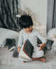 US stockist of Karibou Kids' gender neutral, marle grey loungewear pants.