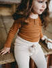 US stockist of Karibou Kids Gracie honey cream knit bloomers