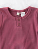 US stockist of Karibou Kids garden rose pink Willow ribbed long sleeve top